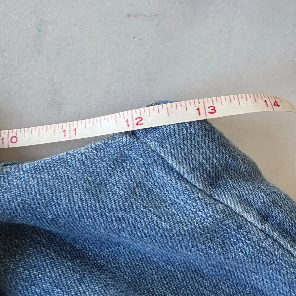 Zara Women's Wide Leg Denim Pants Size 4 Cropped Zipper Button Front - Picture 9 of 10
